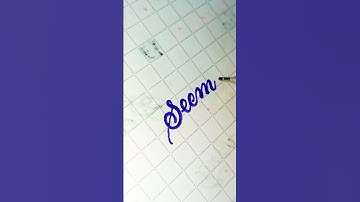 How to write the name "Seema" 😍❣️ in cursive #cursive #viral #trending #youtubeshorts #shorts #new