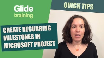 Create a Recurring Milestone in Microsoft Project