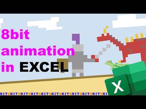 8bit ANIMATION created in EXCEL