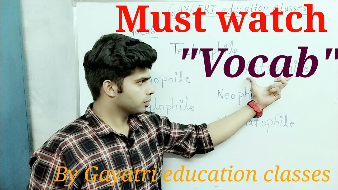 Must watch "Vocabulary" For all exams by Gayatri education classes