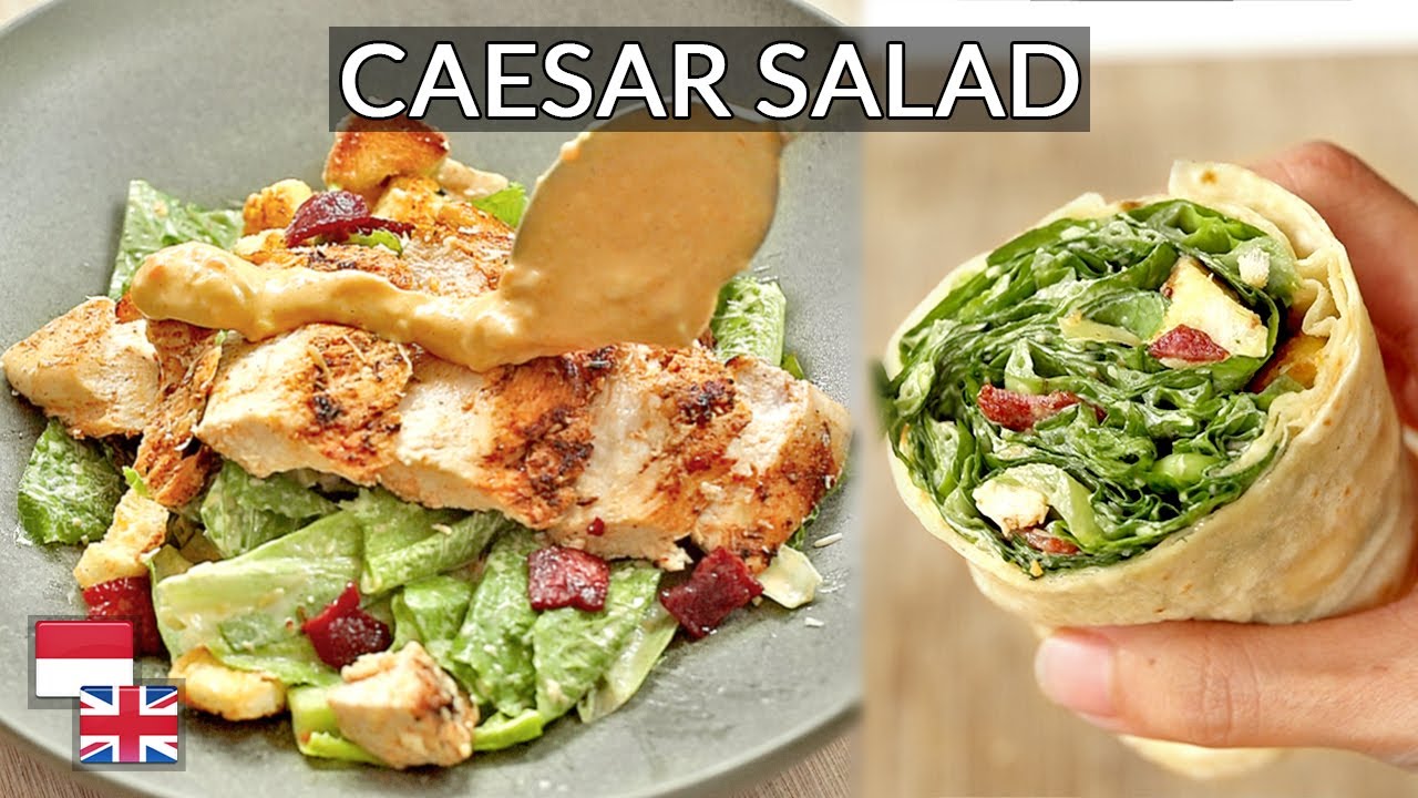 Diet Sehat TETAP Praktis! Resep CHICKEN CAESAR SALAD Ala Resto [Hemat 70%]