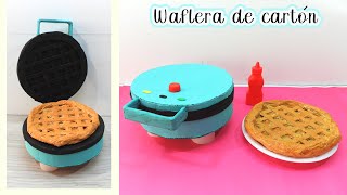 Construye una waflera de cartón reciclado paso a paso 😃 🧇