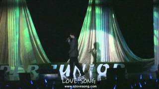 [Fancam] 081108 SJ's 3rd anniversary party: Eunhyuk ft. Kyuhyun - I love You Oh Thank You