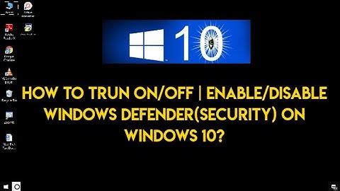 How to Trun On/Off Windows defender(security) on Windows 10 | Tamil | RAM Solution