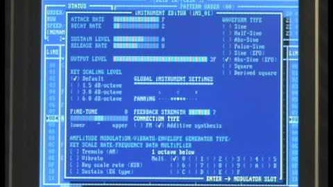 Adlib Tracker II Tutorial: The Basics