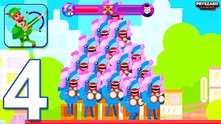 Bowmasters: Archery Shooting - Gameplay Walkthrough Part 4 - New Update New Characters (iOS, Android @Pryszard
