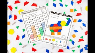 Celebrity Pattern Block Mats Activity Bundle Wealth