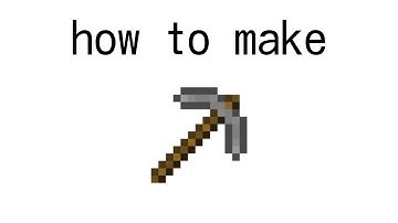 how to make a stone pickaxe in minecraft