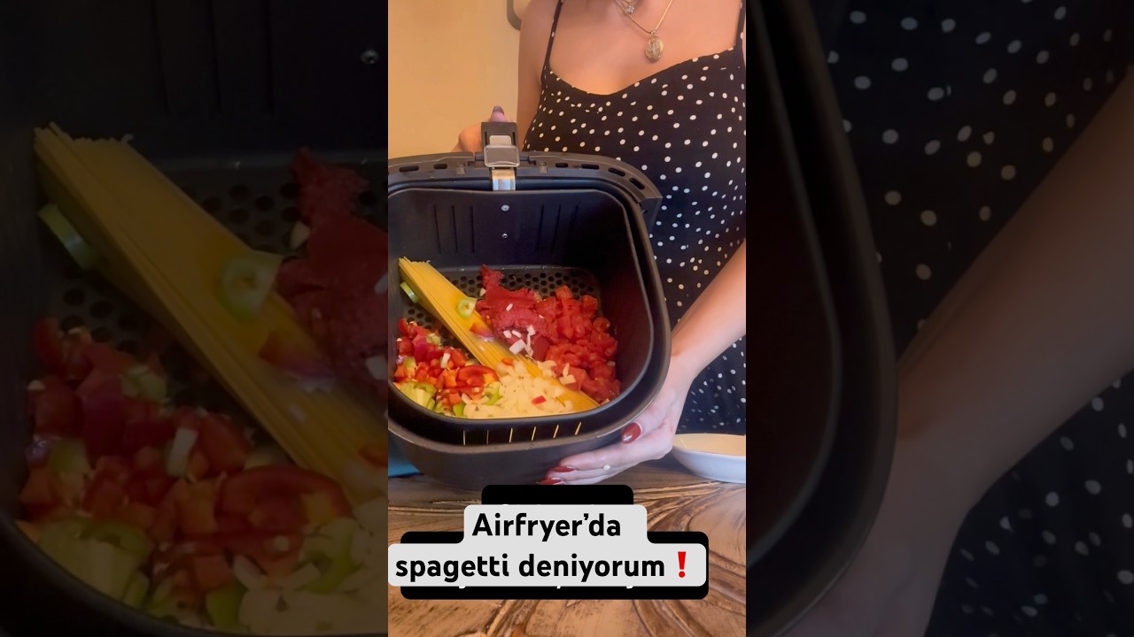 Sonuca bayılacaksınız💯 #airfryer #spaghetti #makarnatarifi #reklam #reels #yemektarifleri #viral