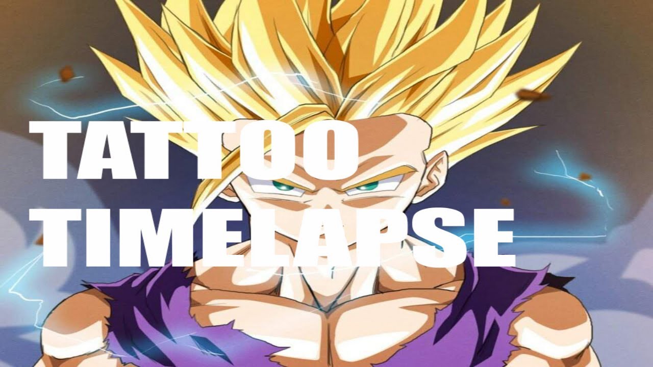 SON GOHAN TATTOO TIMELAPSE DRAGÓN BALL Z *💉💉 BLACK AND WHITE