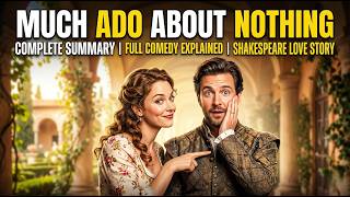 Much Ado About Nothing Complete Summary  Full Comedy Explained  Shakespeare Love Story