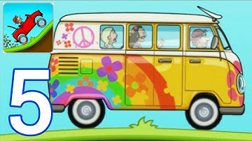 Hill Climb Racing - Gameplay Walkthrough Part 5 - Hippie Van (iOS, Android) Racing Game