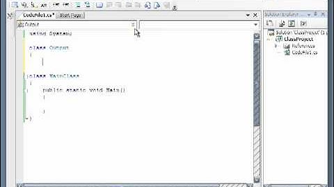 C# Beginner CrashCourse Pt. 2- 04 - Intro to Classes