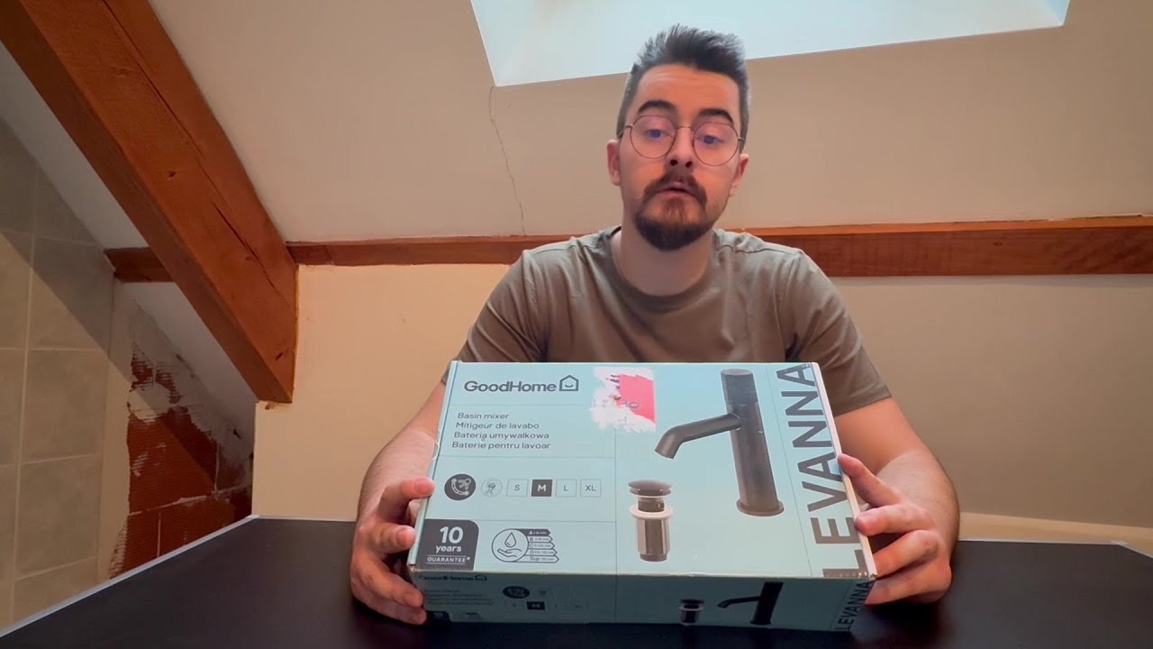 Avis Consommateur : Mitigeur de lavabo M, noir, GoodHome Levanna | Castorama
