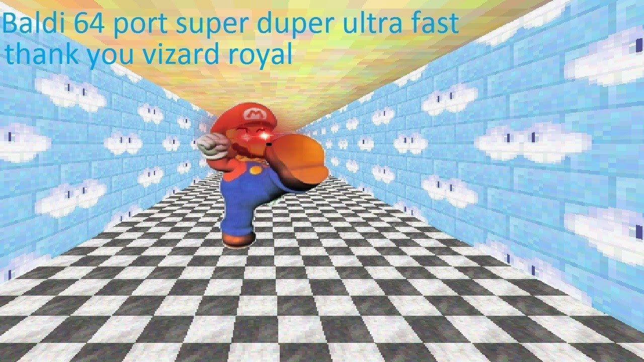(Мой первый мод) baldi 64 port super duper ultra fast thank you wizard ...