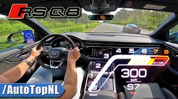 AUDI RSQ8 300KM/H TOP SPEED on AUTOBAHN [NO SPEED LIMIT] by AutoTopNL