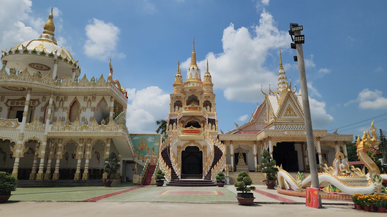 Chùa peam buône thmây Sóc Trăng cũ chuẩn bị làm lễ khánh thành ngôi tăng xá 3 tầng 