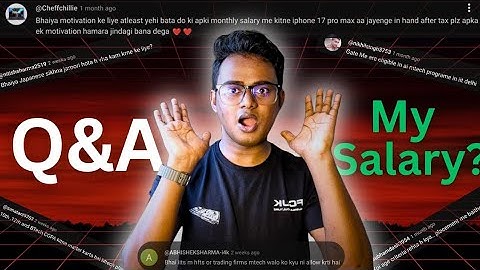 1st Q&A | My Salary? | IITD | MTech | GATE | AI | Japan