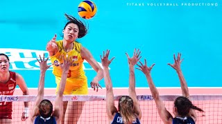 Top 10 Powerful Volleyball Pipes by Liu Yanhan (刘晏含) on WCWC 2018