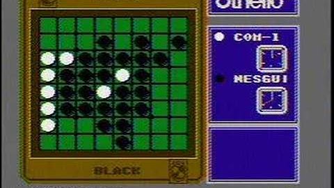 Othello (Acclaim, 1988) - NES Gameplay