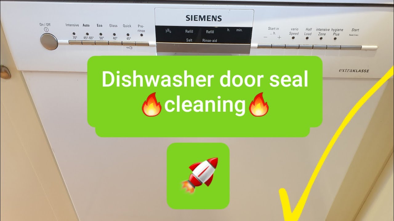 How to clean dishwasher door seals the easy way🔥 YouTube