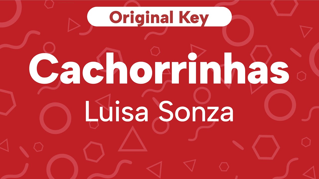 CACHORRINHAS - Luísa Sonza | Karaoke Original