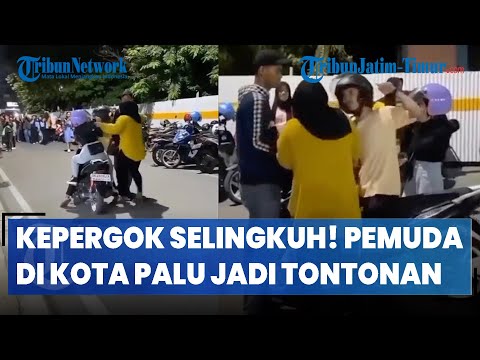 KEPERGOK SELINGKUH! DETIK-DETIK PEMUDA DI KOTA PALU JADI BULAN-BULANAN REKAN SANG CEWEK