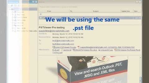 PDF Conversion using PST Viewer Pro