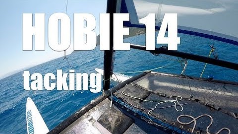 Tacking the Hobie 14 catamaran