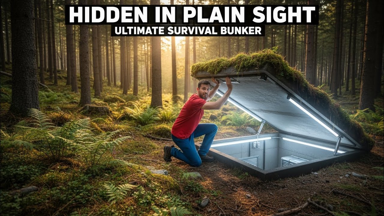 Built a Secret High-Tech Bunker Underground... And No One Will Ever Find It  