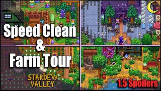 Speed Build and Clean Up of My Year 6 Farm | Stardew Valley Farm Tour 1.5