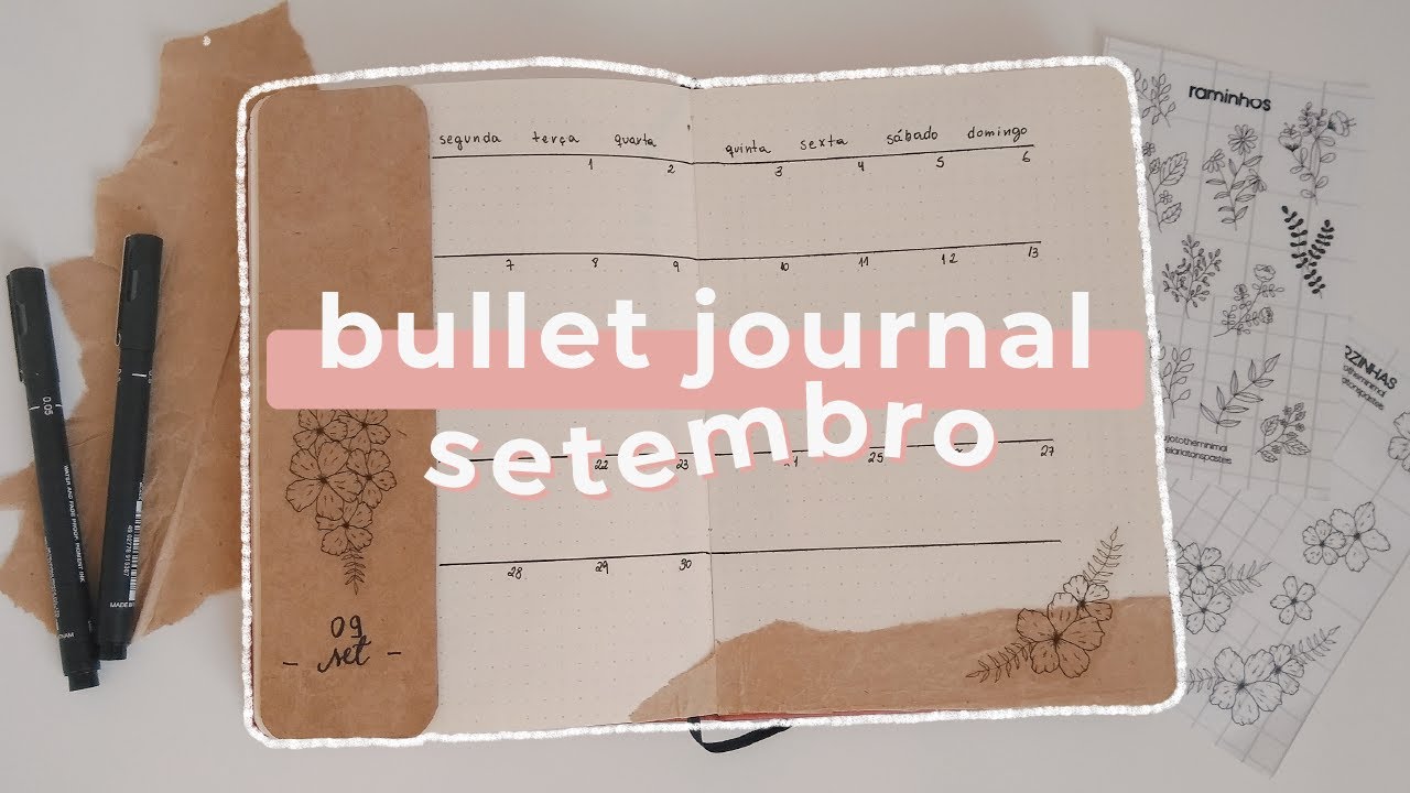 bullet journal setembro 2020 | simples e sem desenhar