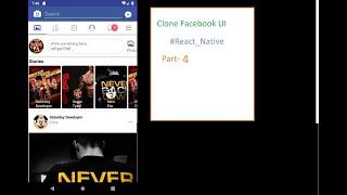 Clone Facebook UI #React_Native Part 4
