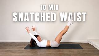 10 MIN SNATCHED WAIST (Oblique Workout, No Equipment)