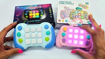 NEW Model POP IT Game Unboxing and Review 2024 - Satisfying Electric Game Console Fidget Toy AMRS