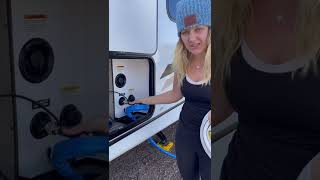 How to fill the fresh water tank on an RV