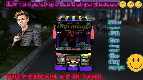 How to Add extra Led lights for Bus Simulator Indonesia full explanation in tamil🎀🎀🎀🎀