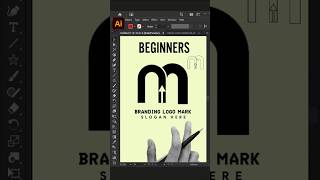Adobe Illustrator 2026 Tips - How to Create M Letter Logo Design Process #inaa_graphics #short
