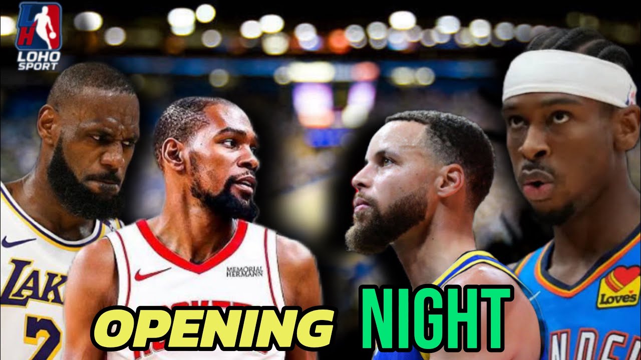 NBA Opening Night 2025-26 — Luka & LeBron vs Curry! KD Watches OKC ...