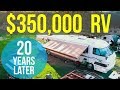 TOUR OF OUR 20 YEAR OLD "LUXURY" RV - Family of 7 living in FORETRAVEL Motorhome with NO SLIDES!!!