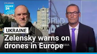 Ukraine's Zelensky urges UN to help stop Russia amid drone incursions in Europe • FRANCE 24