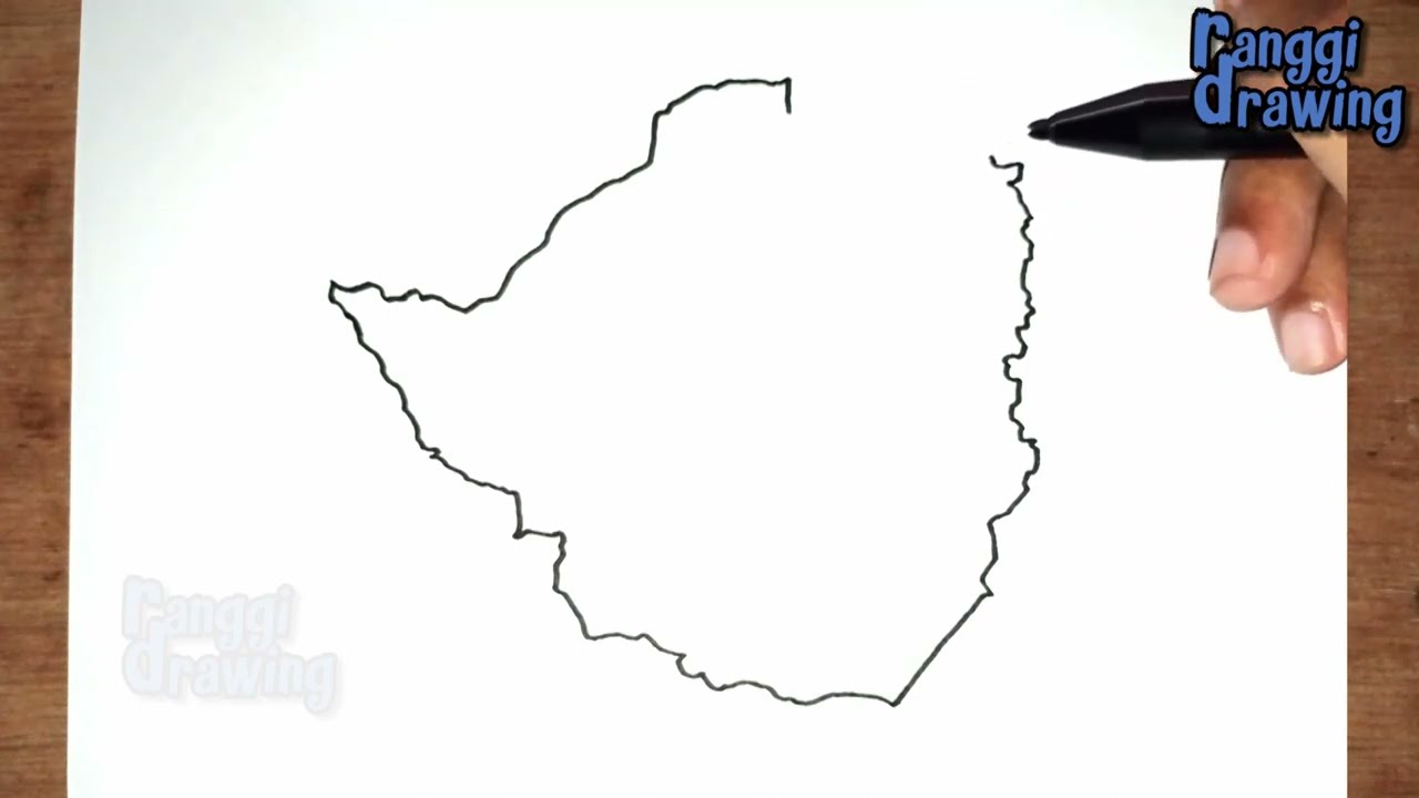 How to Draw Map of Zimbabwe