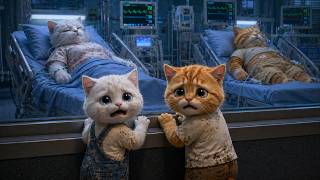 Orphan Kittens Work Day & Night After Parents’ Accident | Emotional True Survival Story 💔🏥