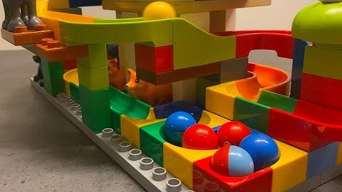 Relaxing and Satisfying LEGO Duplo Marble Maze Run - Popular ASMR