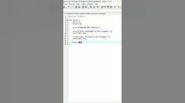 How to Find Area of ​​Triangle Using Base and Height with C | SOFTWARE