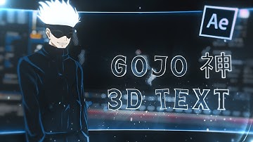 How to make 3D text like @GOJO  | After Effects Tutorial