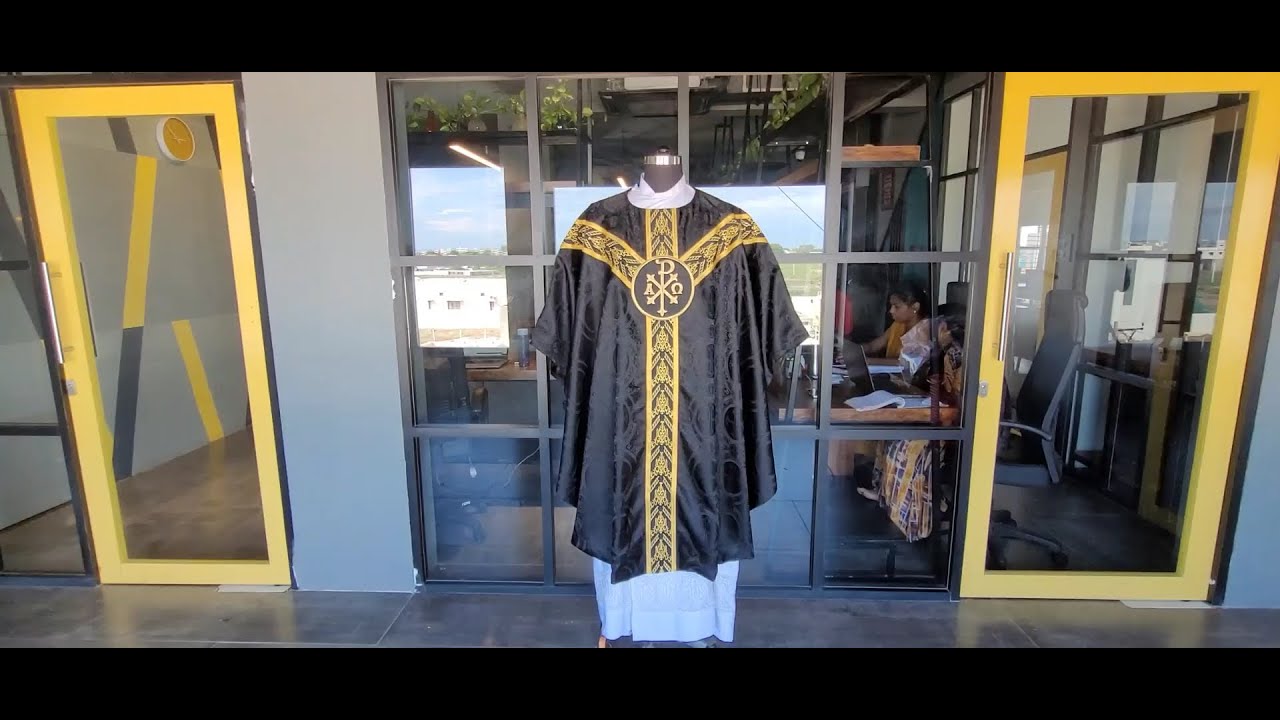gothic-chasuble-ornated-with-orphrey-by-psg-vestments-youtube