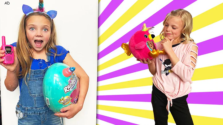 Belle Surprised Payton with Giant Rainbocorns for ...