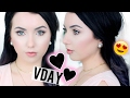 Soft &amp; Glowy 💕   Valentine&#39;s Day Makeup 2017! Pale Skin/Acne Coverage