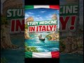 Study Medicine in Italy!! (Read explanation of this short video and join our channels!)